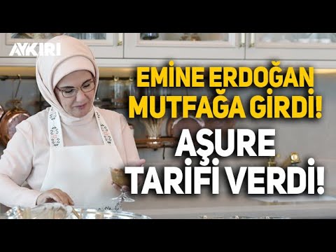 Emine Erdoğan Mutfağa girdi, Sosyal Medyada Aşure Tarifi Verdi.