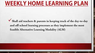 WEEKLY HOME LEARNING PLAN 2020 WITH FREE DOWNLOADABLE & EDITABLE SAMPLE