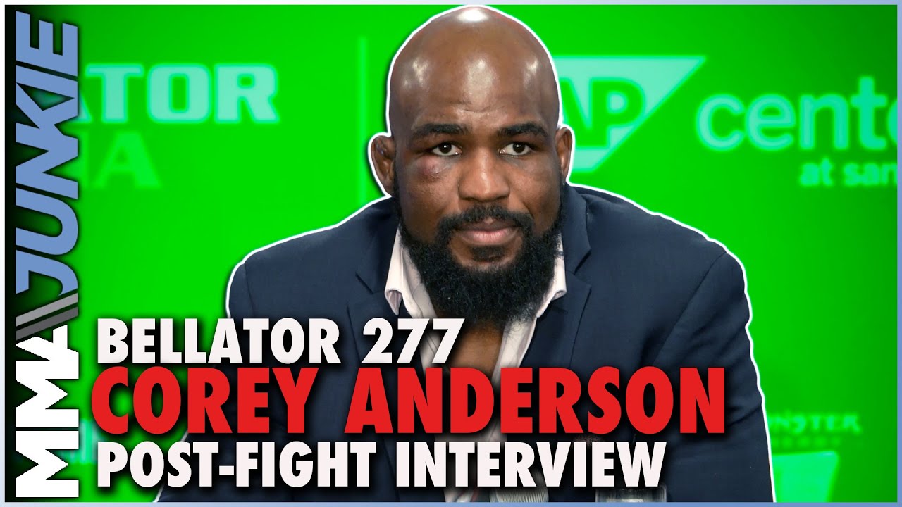 Emotional Corey Anderson on fluke head butt and 3 seconds that cost him $1 million Bellator 277