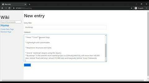 Designing a Wikipedia-like online encyclopedia | Project1