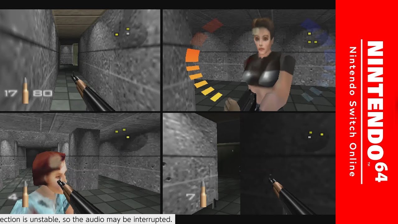 N64 Switch Online - Goldeneye 007: 4-Player Online Matches 