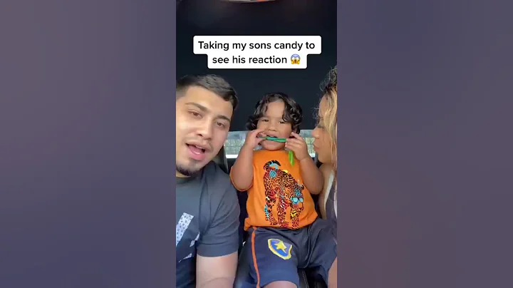 Taking my sons candy to see his reaction! (he was so sad🥺) #shorts