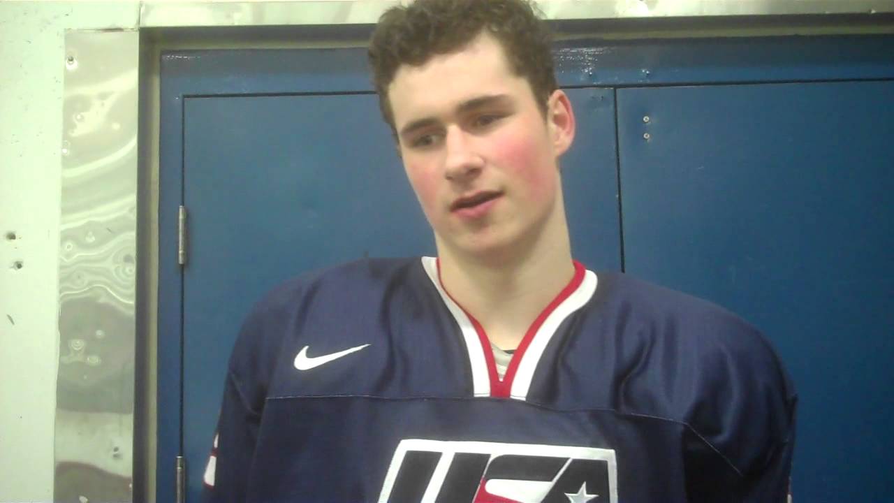 Team USA U17 Forward Dylan Larkin After Game vs. Indiana Ice
