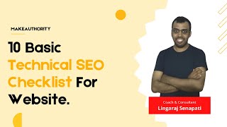 10 Basic Technical SEO Checklist For Website #MakeAuthority