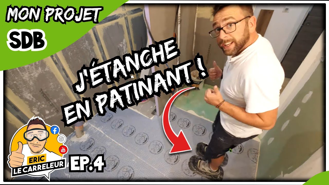 EP4 Je pose la NATTE ETANCHE au sol dans ma SALLE DE BAIN ! 