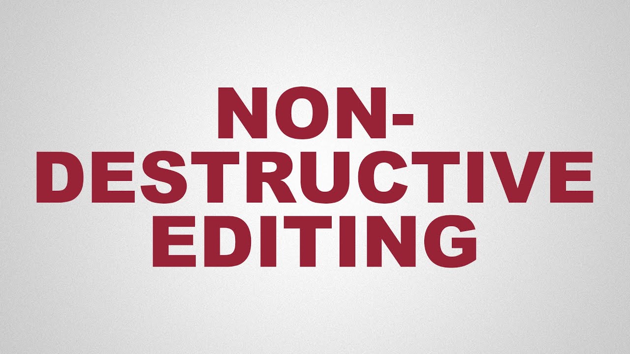 Non Destructive Editing Photoshop YouTube