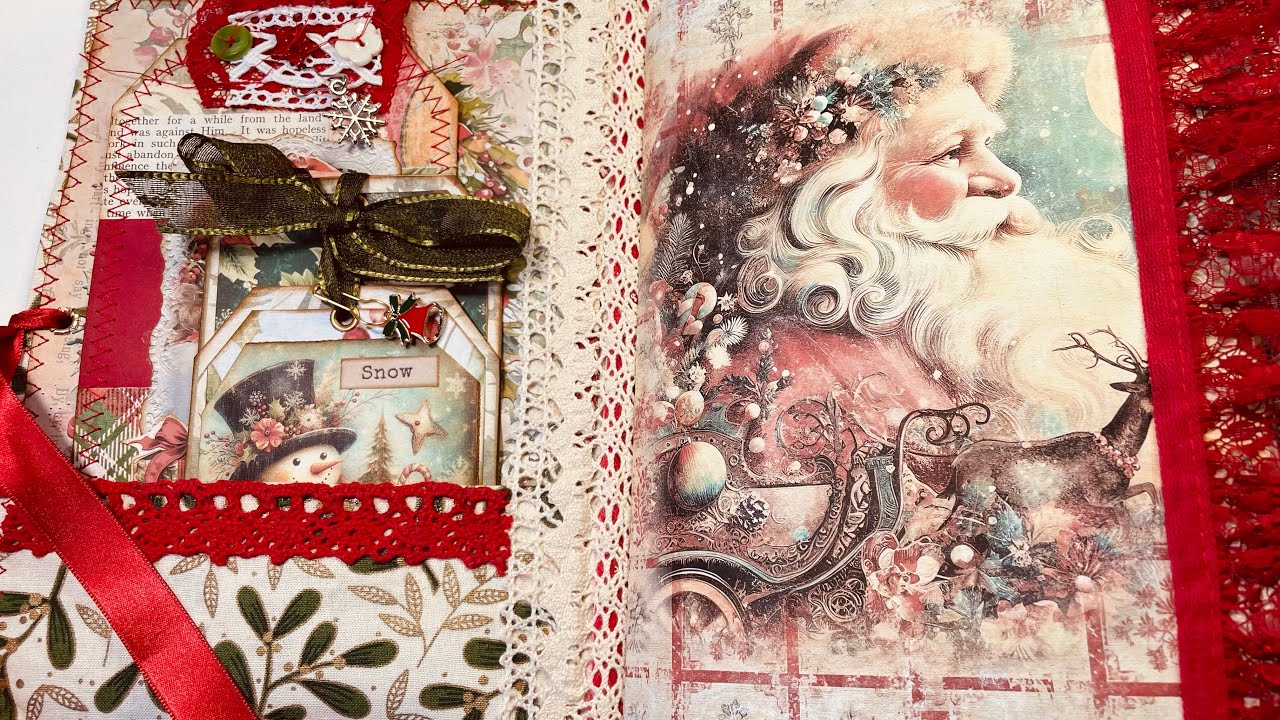 RachandBellaCrafts-with Bella. adding ephemera to my Journal. 