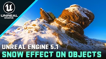 UNREAL SECRET: Learn How to Make Objects Snow in UE 5.1!