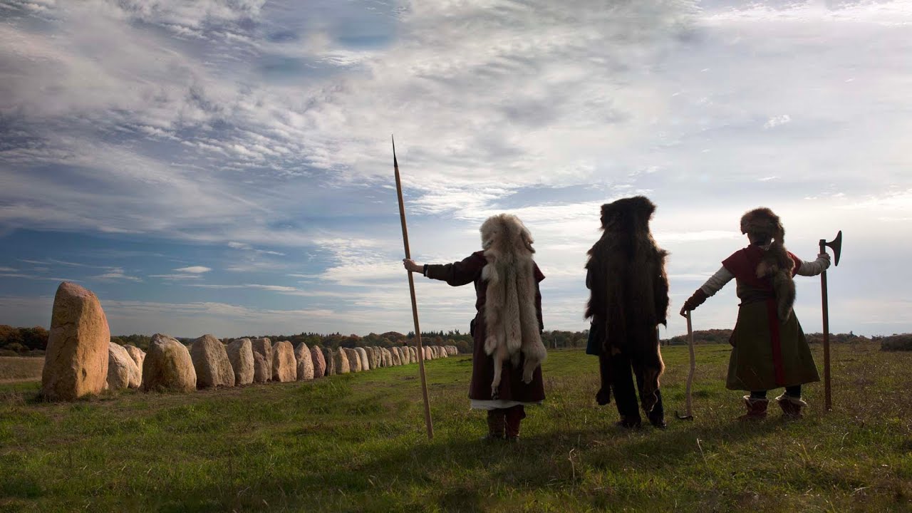 Vikinge monument genskabt - Skjoldungernes Skibssætning, Sagnlandet Lejre