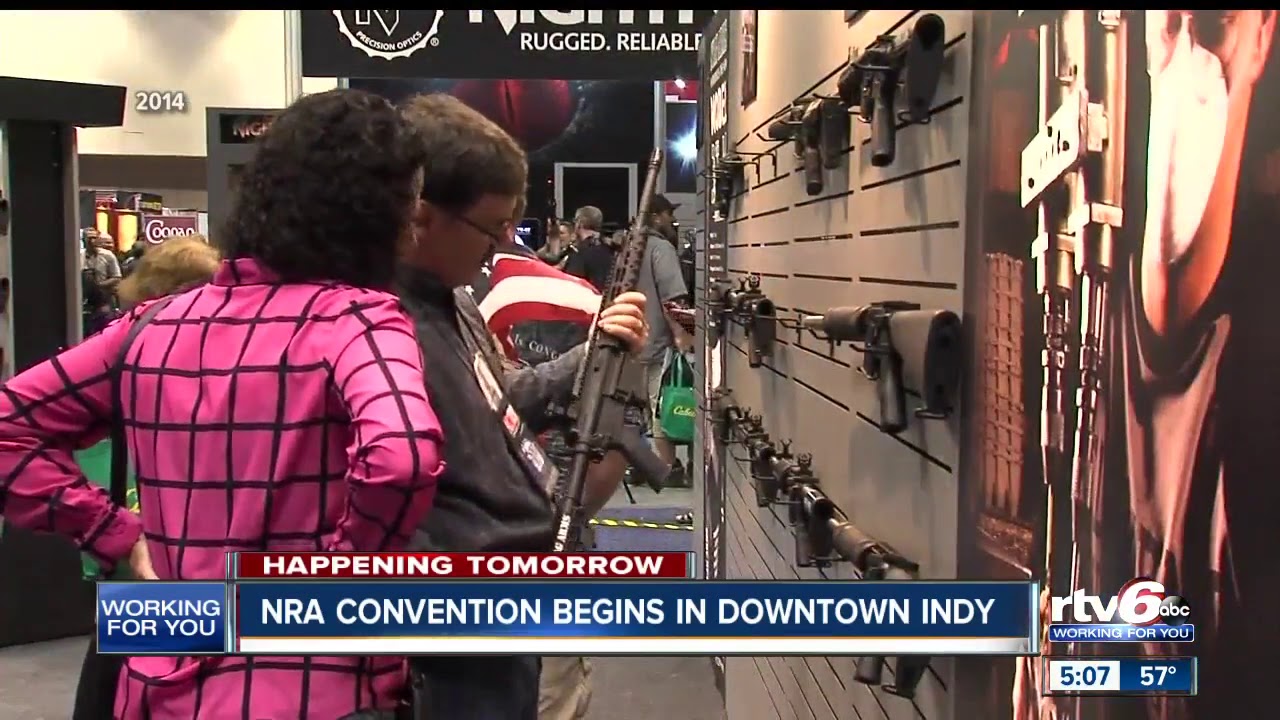 NRA Convention begins in downtown Indianapolis Thursday