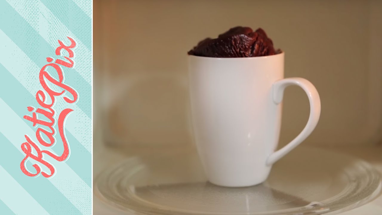Chocolate Microwave Cake in a Mug Recipe | Katie Pix
