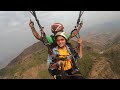 Kshama with brother during paragliding at lonavala