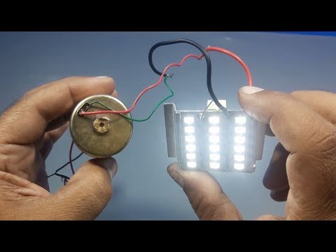 100% free energy dynamo motor generator for lights bulbs | science projects