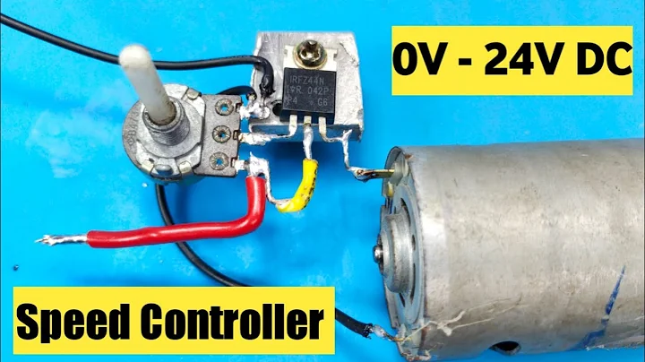 I Make Simple 12V - 24V DC Motor Speed Controller Circuit Module Using IRFZ44N MOSFET