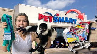 BUYING MY LEMUR WHATEVER HE TOUCHES AT THE PET-STORE!!