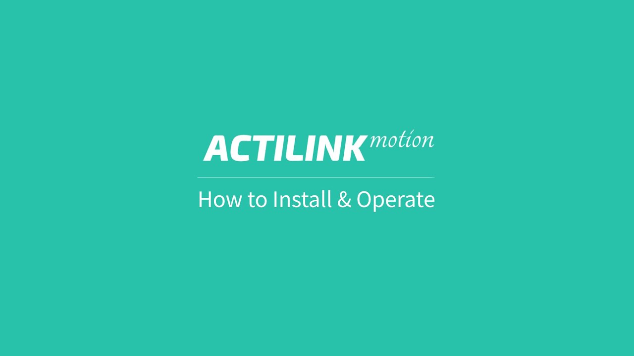 How to Use ACTILINK™ motion - YouTube