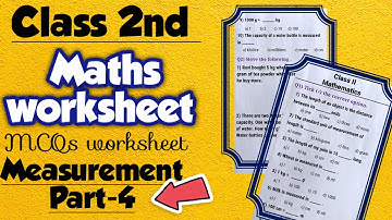 Class 2 Maths worksheet based on Measurement chapter | Class 2 Measurement part 4