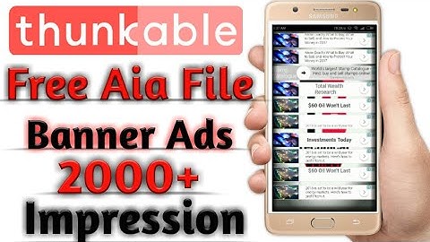How To Create Simple Admob Auto Impression Banner Ads Application, Easy Way, Free Aia File Thankable
