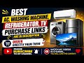 Best AC, TV, Refrigerator & Washing Machine Recommendations | Links in Description