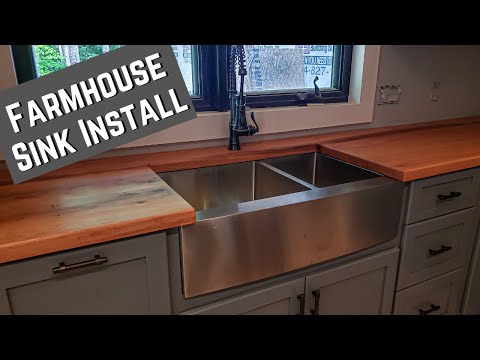 Diy Farmhouse Sink Install Undermount, How Much Is It To Install A Farmhouse Sink