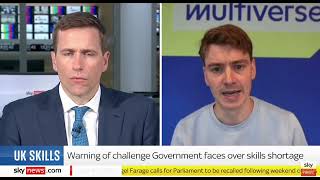 Multiverse CEO Euan Blair on Sky News | The cost of the skills gap