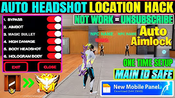 Drag Headshot + Npc Name File OB50 Update Config File Free Fire Headshot Config File OB50 Update