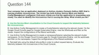 Real GCP Cloud Architect Exam Questions & Answers  Part 8 Q141 158 Mountkirk Games & CI CD   CertPro