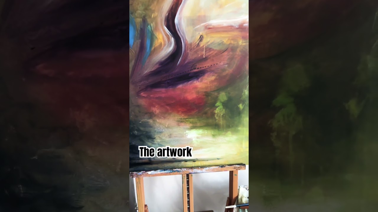 MESS VS FINAL PAINTING! #art #artchannel #painting #abstractart #acrylicpainting #studio #artwork