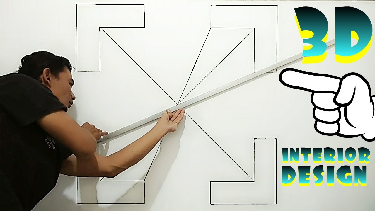 3D OPTICAL ILLUSION || GREAT FOR INTERIOR DESIGN || MURAL DINDING EFFECT 3D