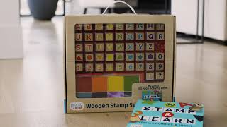 Tobar 23062 Wooden Letter Stamps, Mixed : : Toys & Games