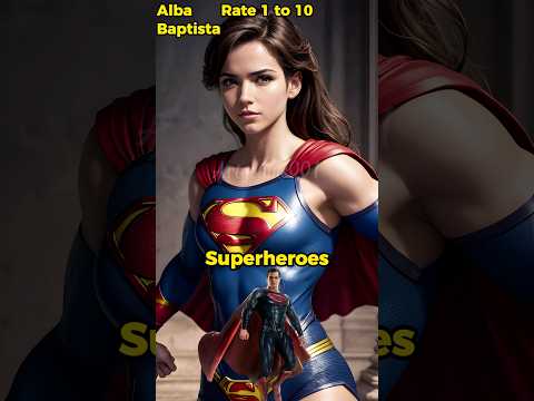 Alba Baptisa Becomes Marvel and DC superheroes #dc #marvel #avengers
