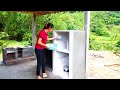 Building cutting table and kitchen cabinets build log cabin off grid trieu thi chuong