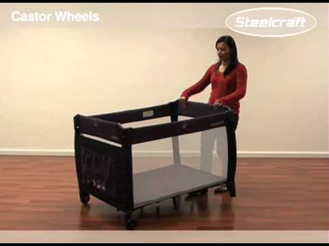 Steelcraft Siesta Portable Cot Baby 