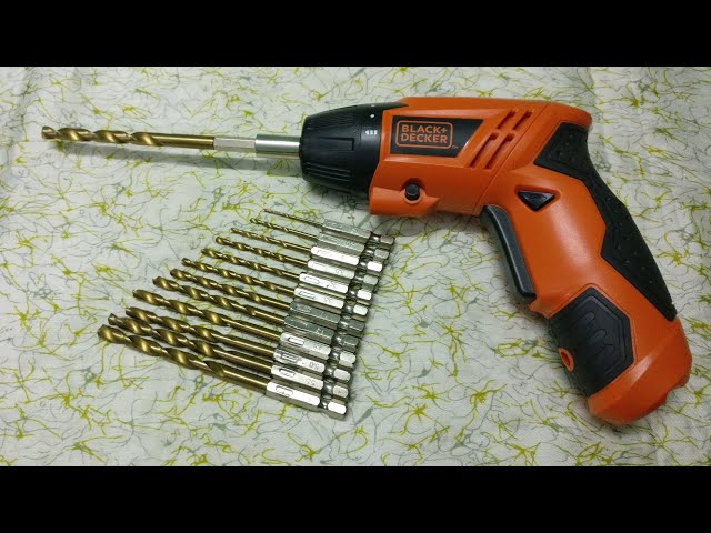 Black + Decker Drill Bits Hex Shank Quick Change Cobalt Drill Bits & Cross  Philips Screwdriver Bits. 