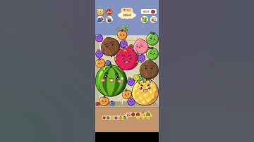 Too Many Fruits to Handle in my Basket!🍉🍓🍇 Fruit Merge Gameplay  #gamingshorts