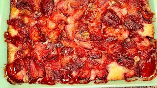 Strawberry Cobbler #dessert #frugalcooking #foodbankfood #livingonabudget #seniorliving by CrazyForJesus 418 views 3 days ago 17 minutes