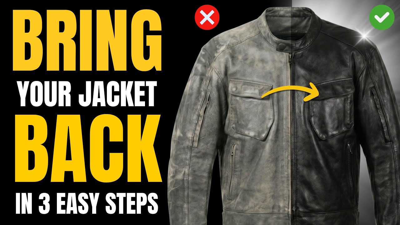 Is Your Leather Jacket Ruined? You Need To Try THIS - YouTube