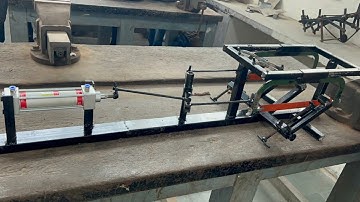 Pneumatic Reciprocating Power Hacksaw Machine || Balaji experiment