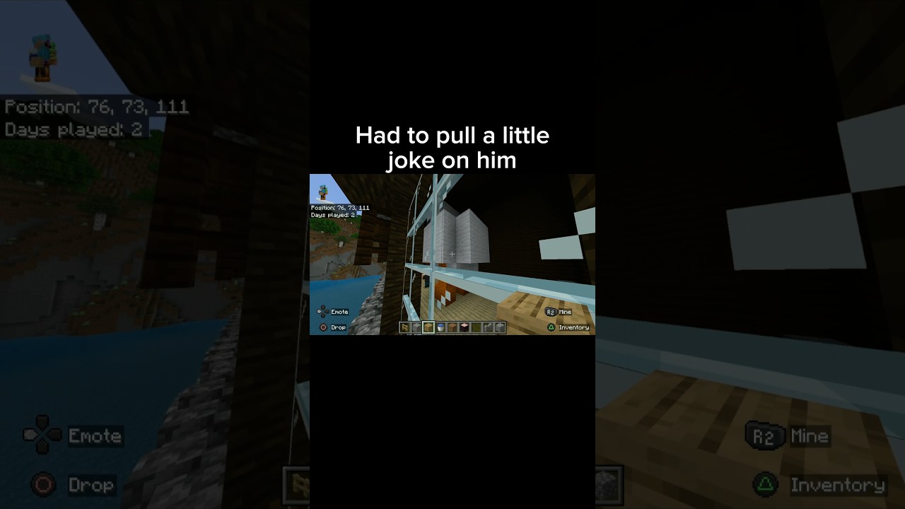 A little old joke on bro #friends #minecraft #joke #little #chicken #funny #chickenbut #subscribe