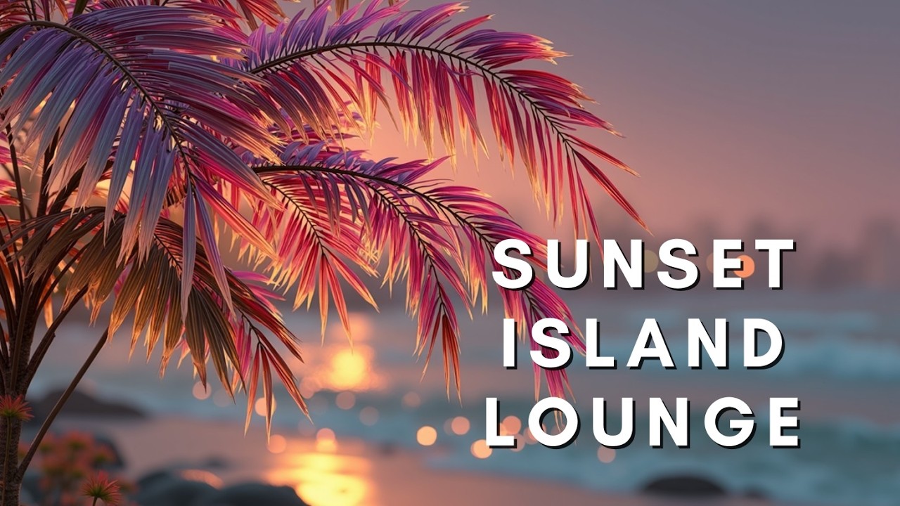 Пляжная Музыка и Расслабляющие Вибрации ~ Лаунж на Закатном Острове 🌴