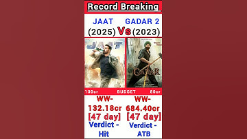 Jaat Vs Gadar 2 Box Office Collection | Jaat 47th day collection #shorts