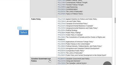 Get started course selection demo 2019