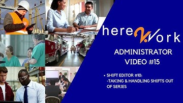 Here2Work (ADMIN15) - Shift Editor#10: Recurring shifts #3: Taking & handling shifts out of series