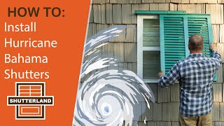 : How to Install Aluminum Hurricane Bahama Shutters