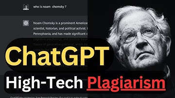 ChatGPT is High-Tech Plagiarism: Noam Chomsky