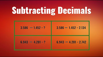 Subtracting Decimals | Math | Tenths | Hundredths | Thousandths | Horizontal Subtraction