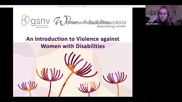 Introduction to Violence Against Women with Disabilities webinar