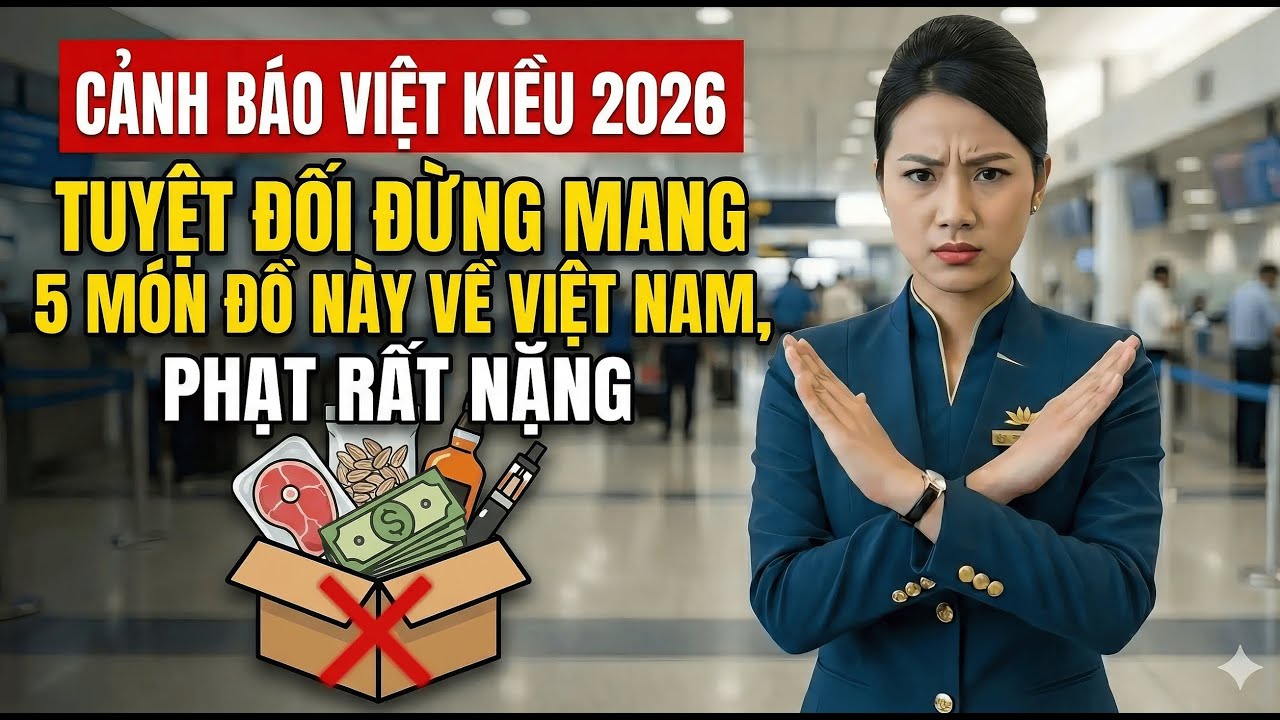 Cảnh báo Việt Kiều 2026: Tuyệt đối ĐỪNG mang 5 món này về Việt Nam!