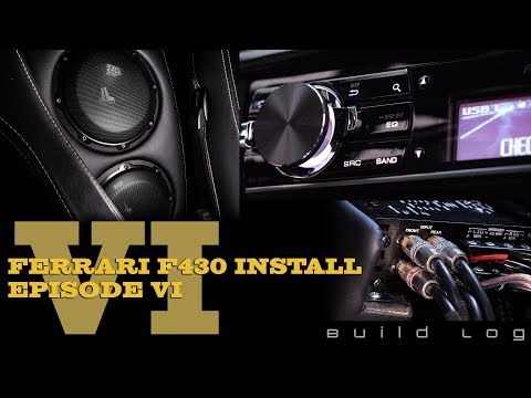 Ferrari F430 Audio System Install Episode 6: Installing Subwoofer Enclosure, Amplifier and Tuning