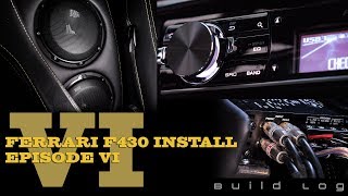 In the final episode of our ferrari f430 installation, we install
subwoofers and amplifier, plus remake new rca's for stereo to
amplifier connection....